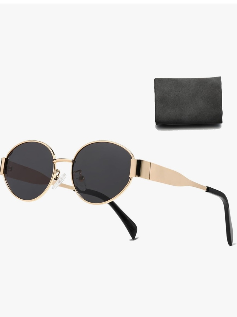 Retro Oval Sunglasses for Women Men Trendy Sun Glasses Classic Shades UV400